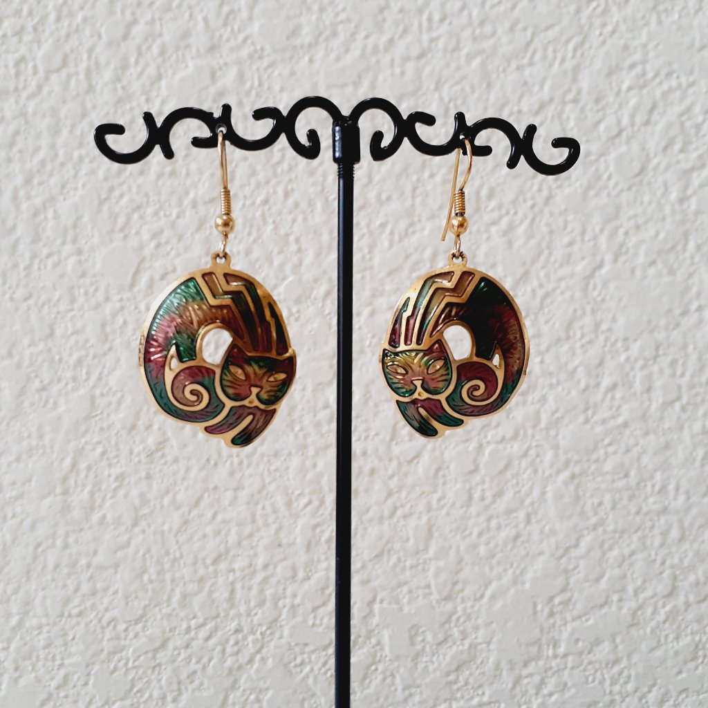 Berebi Vintage Cat Earrings